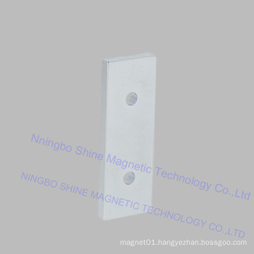 Coating Zinc Rectangle Shaped Motor Magnet 40sh Neodymium Magnets